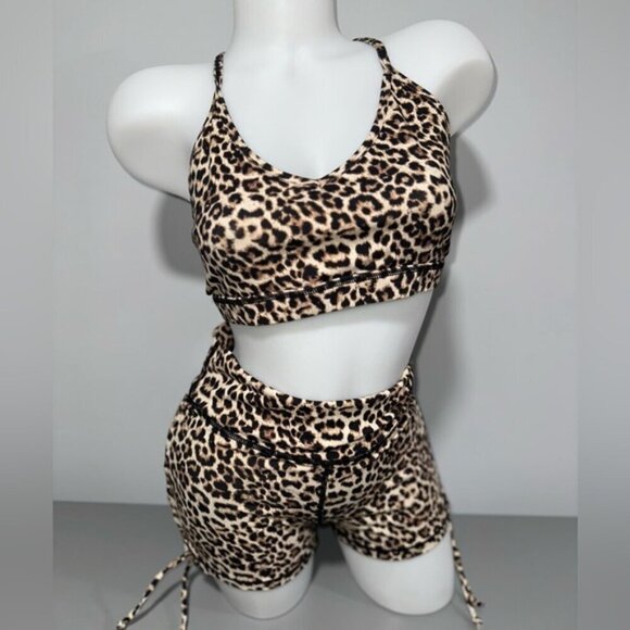 Zyia Scrunchy Bum Shorts and Bra Set - Picture 1 of 9